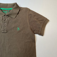 Load image into Gallery viewer, Boys Feedback, khaki cotton polo shirt top, GUC, size 6,  