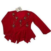 Load image into Gallery viewer, Girls PARTH, embellished lightweight long sleeve top, no size, armpit to armpit: 31cm, shoulder to cuff: 35.5cm, NEW, size 4-5,  