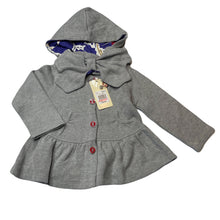 Load image into Gallery viewer, Girls Jack &amp; Milly, grey cotton lightweight jacket, NEW, size 2,  