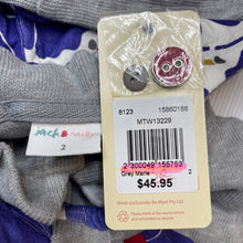Load image into Gallery viewer, Girls Jack &amp; Milly, grey cotton lightweight jacket, NEW, size 2,  