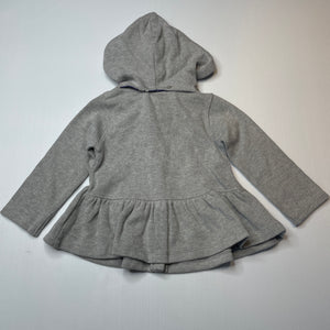 Girls Jack & Milly, grey cotton lightweight jacket, NEW, size 2,  