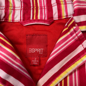 Girls Esprit, striped lightweight cotton jacket, GUC, size 2,  