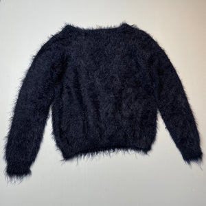 Girls Anko, navy soft feel fluffy sweater / jumper, EUC, size 10,  