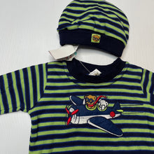 Load image into Gallery viewer, Boys Target, vintage soft cotton top + hat/beanie, NEW, size 0000,  