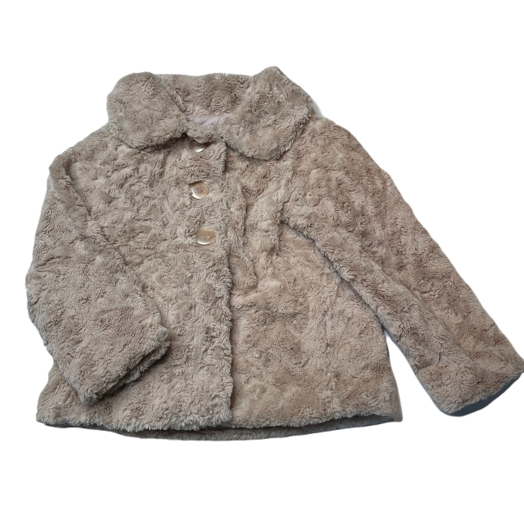 Girls Target, soft feel faux fur jacket / coat, EUC, size 4,  