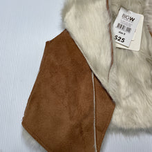 Load image into Gallery viewer, Girls Kardashian Kids, faux fur lined, faux suede vest, NEW, size 0,  