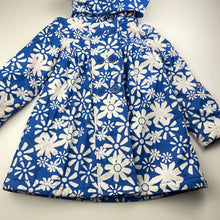 Load image into Gallery viewer, Girls Lily &amp; Dan, colour change fleece lined floral raincoat / jacket, flowers turn pink/green when wet, FUC, size 5,  