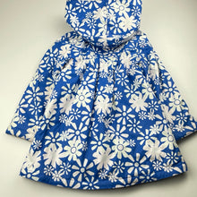 Load image into Gallery viewer, Girls Lily &amp; Dan, colour change fleece lined floral raincoat / jacket, flowers turn pink/green when wet, FUC, size 5,  