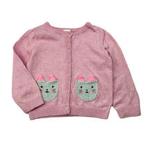 Load image into Gallery viewer, Girls Target, pink knitted cotton cardigan, GUC, size 2,  
