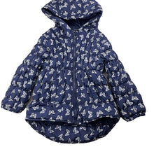 Load image into Gallery viewer, Girls H&amp;T, navy zip up jacket / coat, GUC, size 4,  