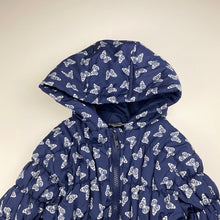 Load image into Gallery viewer, Girls H&amp;T, navy zip up jacket / coat, GUC, size 4,  