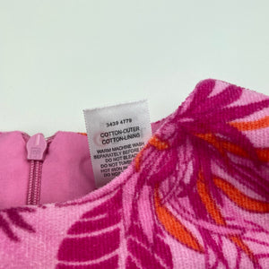 Girls Target, lined cotton dress, GUC, size 2, L: 44cm