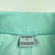 Load image into Gallery viewer, Girls Favourites, fleece lined track pants, Inside leg: 40cm, light marks right leg, FUC, size 4,  