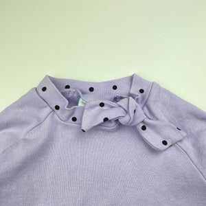 Girls COSMIC girls, purple cotton long sleeve top, FUC, size 6,  
