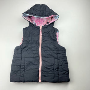 Girls Target, reversible hooded puffer vest / jacket, EUC, size 3,  