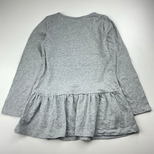 Girls Gymboree, cotton peplum top, sequin hearts, EUC, size 7,  
