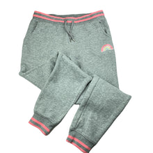Load image into Gallery viewer, Girls Target, embroidered fleece lined track pants, Inside leg: 64cm, EUC, size 12,  