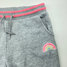 Load image into Gallery viewer, Girls Target, embroidered fleece lined track pants, Inside leg: 64cm, EUC, size 12,  
