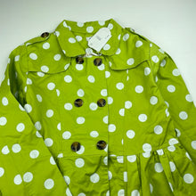 Load image into Gallery viewer, Girls Nan Ji Ren, green &amp; white spot lightweight cotton jacket, NEW, size 10,  
