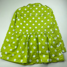Load image into Gallery viewer, Girls Nan Ji Ren, green &amp; white spot lightweight cotton jacket, NEW, size 10,  