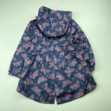 Load image into Gallery viewer, Girls H&amp;T, lightweight spray jacket, butterflies, EUC, size 2,  
