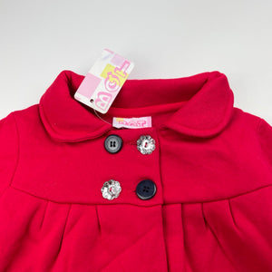 Girls BQT, fleece lined lightweight jacket / coat, NEW, size 2,  