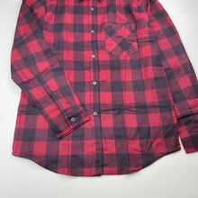 Load image into Gallery viewer, Boys Double Swan, checked flannel cotton shirt, EUC, size 12,  