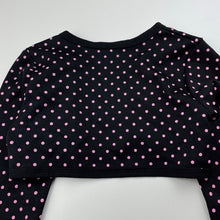 Load image into Gallery viewer, Girls lightweight, black &amp; pink bolero top, GUC, size 6,  