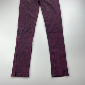 Girls Miss Understood, stretchy pants / leggings, elasticated, Inside leg: 55cm, EUC, size 8,  