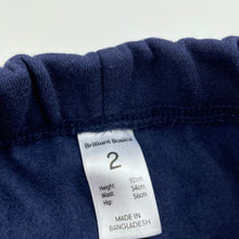 Load image into Gallery viewer, unisex Brilliant Basics, fleece lined track pants, Inside leg: 30.5cm, EUC, size 2,  