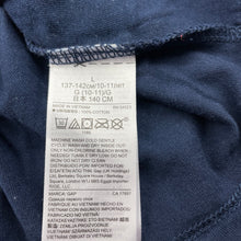 Load image into Gallery viewer, Girls GAP, navy cotton long sleeve t-shirt / top, EUC, size 10,  