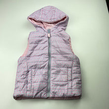 Load image into Gallery viewer, Girls Target, reversible hooded puffer vest / jacket, FUC, size 3,  