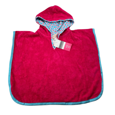 Girls Young Hearts, hooded towel / beach poncho, NEW, size 00-0,  