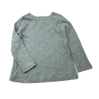 Boys Emerson, grey waffle long sleeve top, GUC, size 3,  