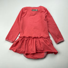 Load image into Gallery viewer, Girls Eeni Meeni Miini Moh, coral stretchy romper, rabbit, EUC, size 1,  