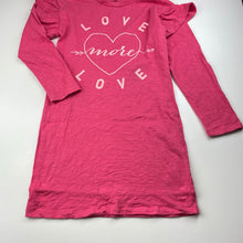 Load image into Gallery viewer, Girls Clothing &amp; Co, cotton casual long sleeve dress, GUC, size 7, L: 63cm