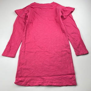Girls Clothing & Co, cotton casual long sleeve dress, GUC, size 7, L: 63cm