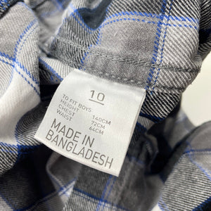 Boys Emerson, checked cotton long sleeve shirt, GUC, size 10,  