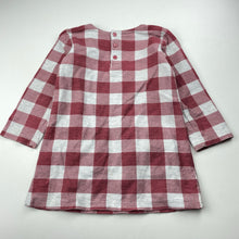 Load image into Gallery viewer, Girls Sprout, checked cotton casual dress, FUC, size 2, L: 43cm
