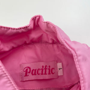 Girls Pacific, pink lightweight vest / jacket, EUC, size 1,  