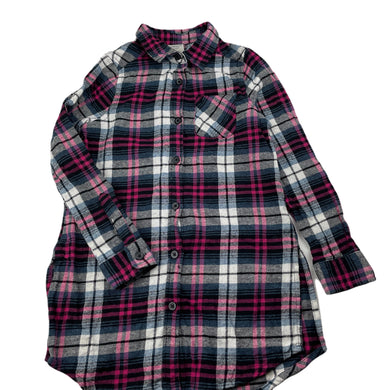 Girls Emerson, checked cotton long sleeve shirt, GUC, size 6,  