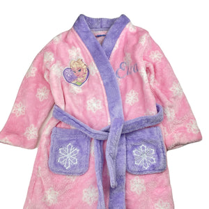 Girls Disney, Frozen Elsa dressing gown / bath robe, L: 64cm, GUC, size 4,  