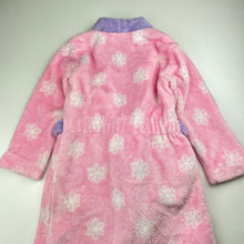 Load image into Gallery viewer, Girls Disney, Frozen Elsa dressing gown / bath robe, L: 64cm, GUC, size 4,  