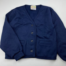 Load image into Gallery viewer, unisex Kids, vintage fleece lined cardigan / sweater, EUC, size 6,  
