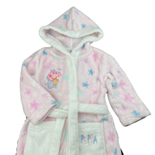 Load image into Gallery viewer, Girls Peppa Pig, fleece dressing gown / bath robe, L: 55cm, EUC, size 2,  