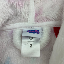 Load image into Gallery viewer, Girls Peppa Pig, fleece dressing gown / bath robe, L: 55cm, EUC, size 2,  