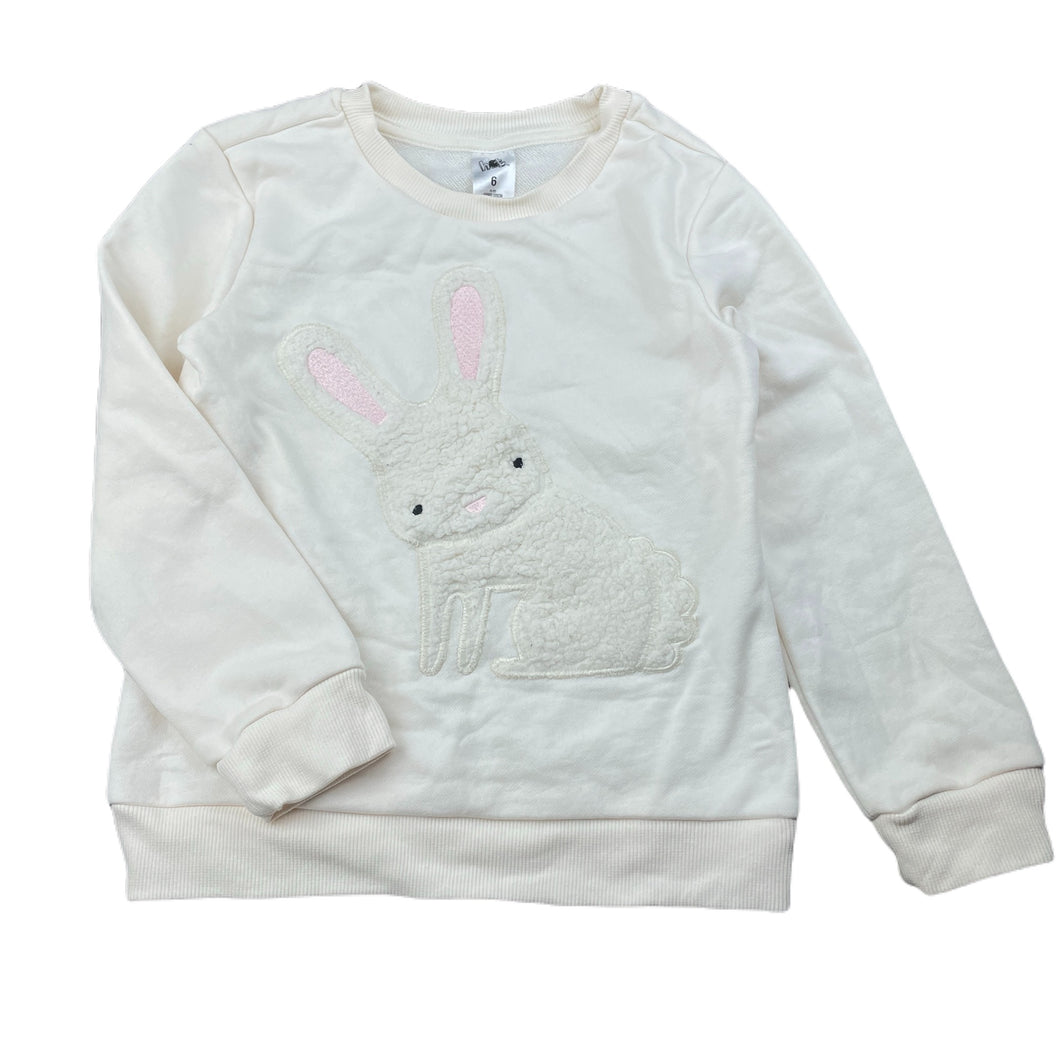 Girls H&T, lightweight sweater / jumper, rabbit, GUC, size 6,  