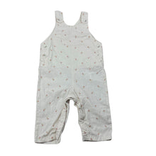 Load image into Gallery viewer, Girls H&amp;M, lightweight floral cotton overalls, EUC, size 00,  