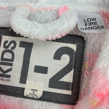 Load image into Gallery viewer, Girls Cotton On, fleece dressing gown / bath robe, donuts, GUC, size 1-2,  
