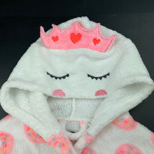 Load image into Gallery viewer, Girls Cotton On, fleece dressing gown / bath robe, donuts, GUC, size 1-2,  